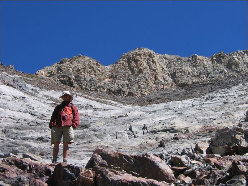 2005-09-10 Morrison (49) on Granite Slabs leading up to what I thought was the summit